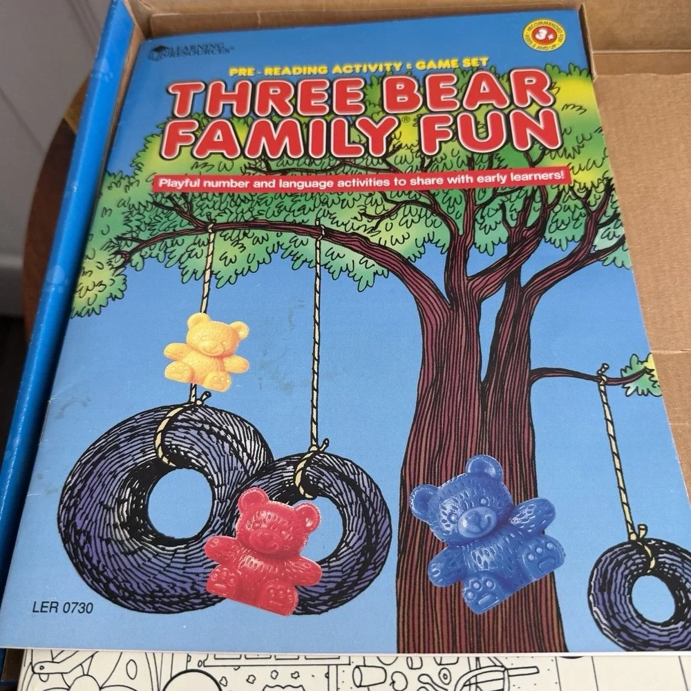 Three Bear Family Fun Incomplete Educational‎ Counting Game Vintage Homeschool